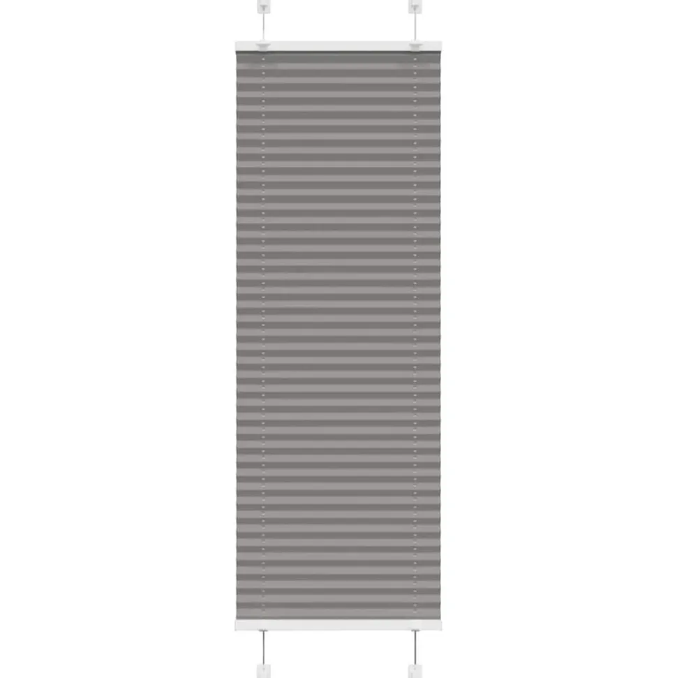 vidaXL Plissé rolgordijn 40x100 cm stofbreedte 39,4 cm antraciet