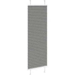 vidaXL Plissé rolgordijn 40x100 cm stofbreedte 39,4 cm antraciet