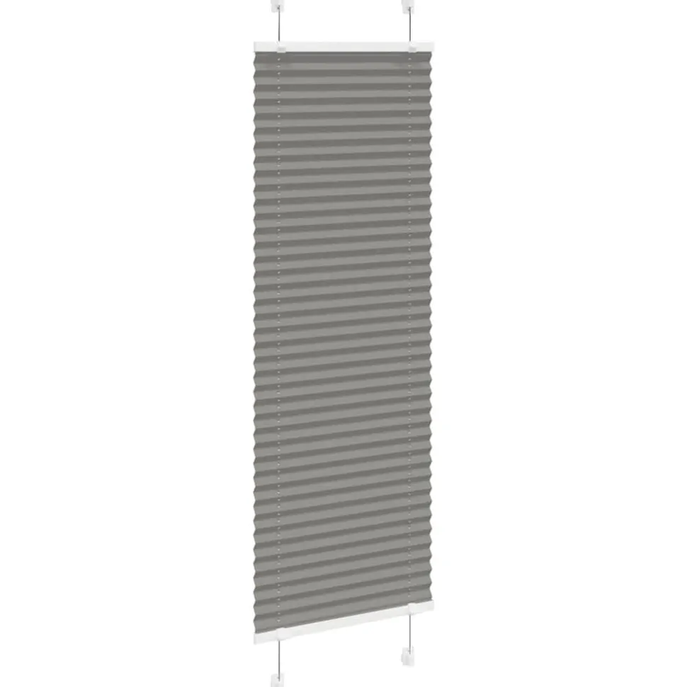 vidaXL Plissé rolgordijn 40x100 cm stofbreedte 39,4 cm antraciet