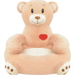 vidaXL Pluche kinderstoel beer bruin