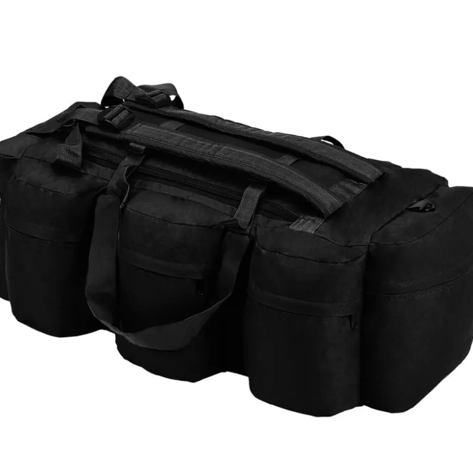 vidaXL Plunjezak 3-in-1 legerstijl 45 L zwart