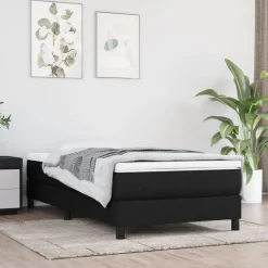 vidaXL Pocketveringmatras medium 80x200x20 cm stof zwart