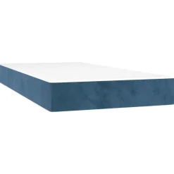 vidaXL Pocketveringmatras medium 80x200x20 cm fluweel donkerblauw