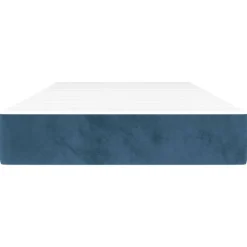 vidaXL Pocketveringmatras medium 80x200x20 cm fluweel donkerblauw