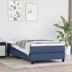 vidaXL Pocketveringmatras medium 80x200x20 cm stof blauw