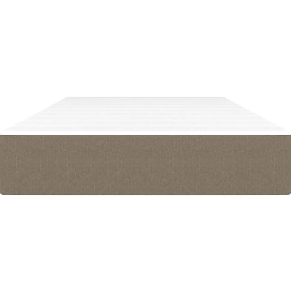 vidaXL Pocketveringmatras medium 80x200x20 cm stof taupe