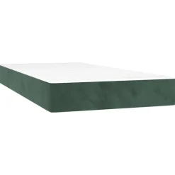 vidaXL Pocketveringmatras medium 80x200x20 cm fluweel donkergroen