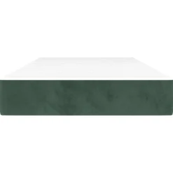 vidaXL Pocketveringmatras medium 80x200x20 cm fluweel donkergroen