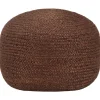 vidaXL Poef handgemaakt 40x45 cm jute bruin