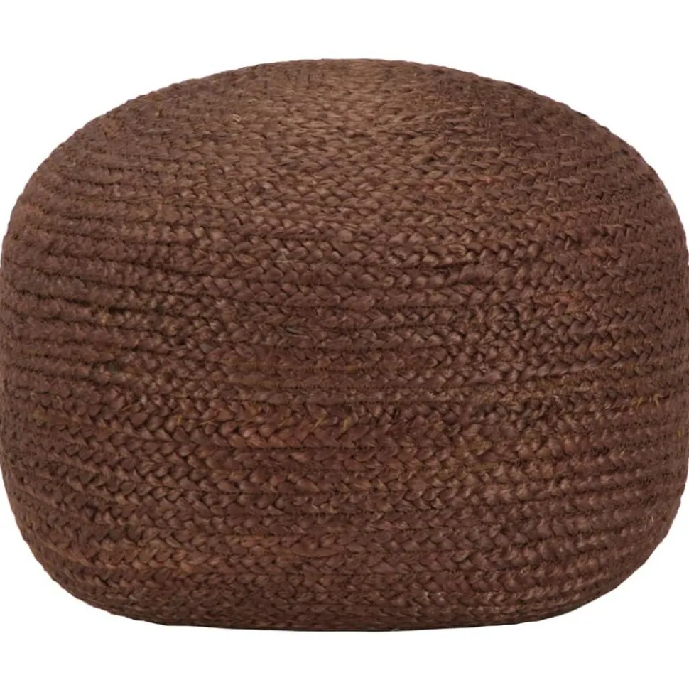 vidaXL Poef handgemaakt 40x45 cm jute bruin