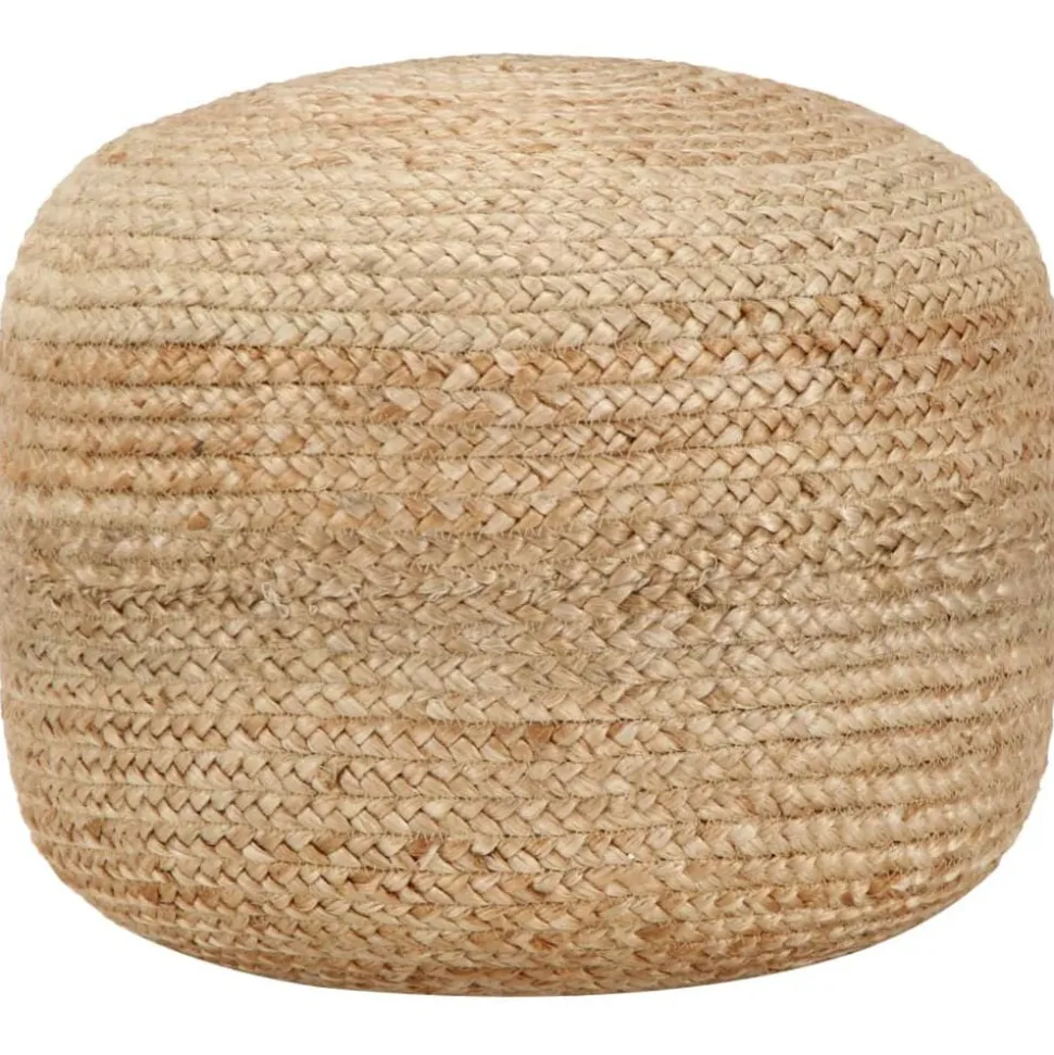 vidaXL Poef handgemaakt 45x30 cm jute