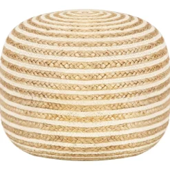 vidaXL Poef handgemaakt 45x30 cm jute