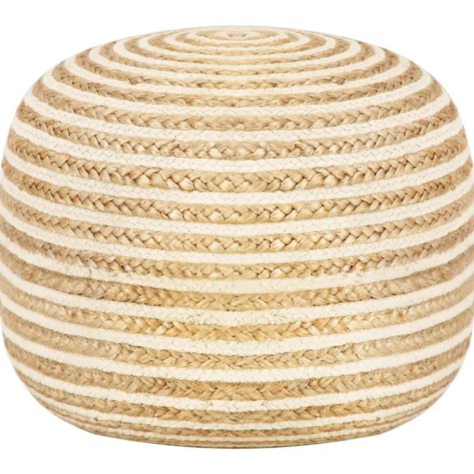 vidaXL Poef handgemaakt 45x30 cm jute
