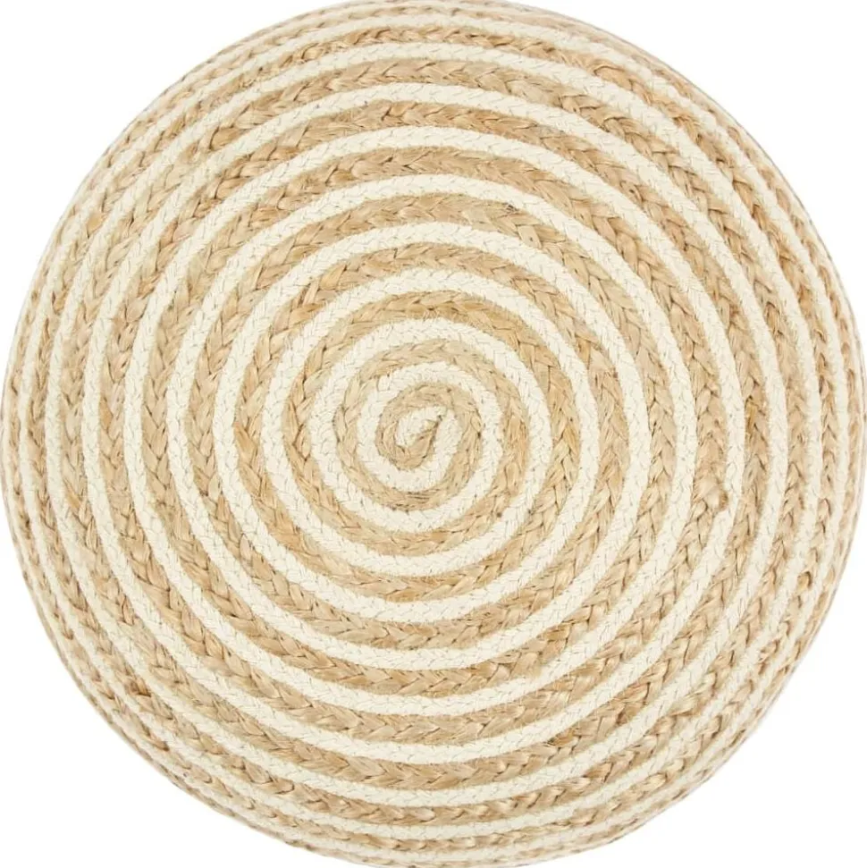 vidaXL Poef handgemaakt 45x30 cm jute