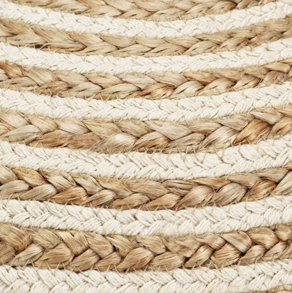 vidaXL Poef handgemaakt 45x30 cm jute