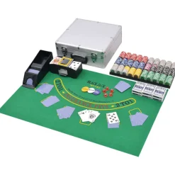 vidaXL Poker/blackjack set met 600 chips aluminium