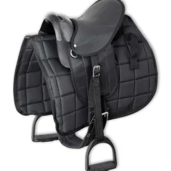 vidaXL Ponyzadel set 10" zwart