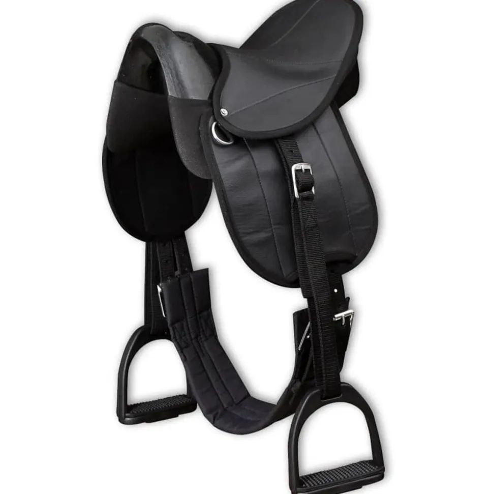 vidaXL Ponyzadel set 10" zwart