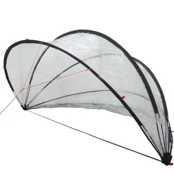 vidaXL Pooldome Doorzichtig 336 x 322 x 160 cm PVC