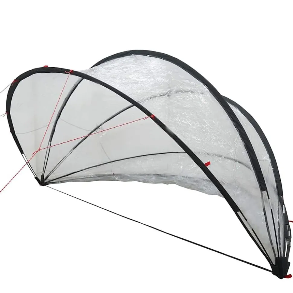 vidaXL Pooldome Doorzichtig 336 x 322 x 160 cm PVC