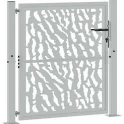 vidaXL Poort met sporenontwerp 100x100 cm weervast staal