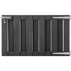 vidaXL Poort 100x60 cm HKC grijs