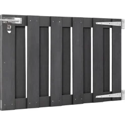 vidaXL Poort 100x60 cm HKC grijs