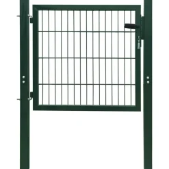 vidaXL Poort 100x100 cm staal groen
