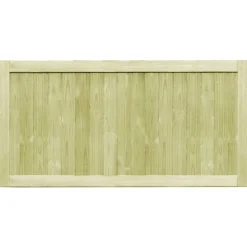 vidaXL Poorten 2 st 300x75 cm geïmpregneerd grenenhout