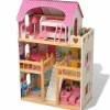 vidaXL Poppenhuis 3 verdiepingen 60x30x90 cm hout
