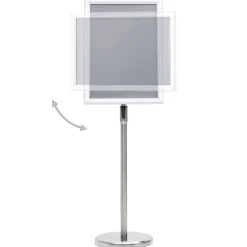 vidaXL Posterstandaard A3 aluminiumlegering zilverkleurig