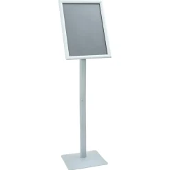 vidaXL Posterstandaard met voet Zilver 32,5 x 27 x 126 cm Gietijzer