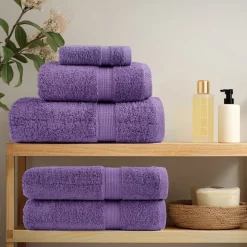 vidaXL Premium washandjes SOLUND 2 st paars 30x30 cm 600 g/m2