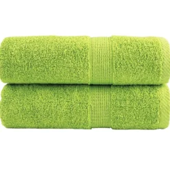 vidaXL Premium washandjes SOLUND 2 st appelgroen 30x30 cm 600 g/m2