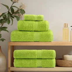 vidaXL Premium washandjes SOLUND 2 st appelgroen 30x30 cm 600 g/m2