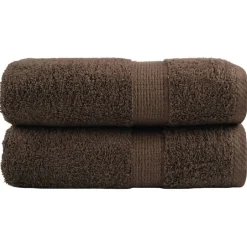 vidaXL Premium washandjes SOLUND 2 stuks bruin 30x30 cm 600 g/m²
