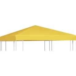 vidaXL Prieeldak 270 g/m² 3x3 m geel