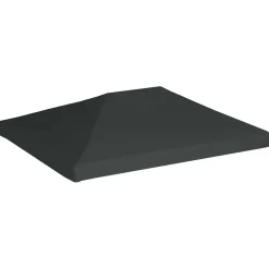 vidaXL Prieeldak 310 g/m² 4x3 m grijs