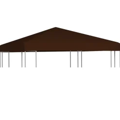 vidaXL Prieeldak 310 g/m² 3x3 m bruin