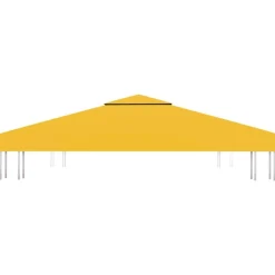 vidaXL Prieeldak 2-laags 310 g/m² 3x3 m geel