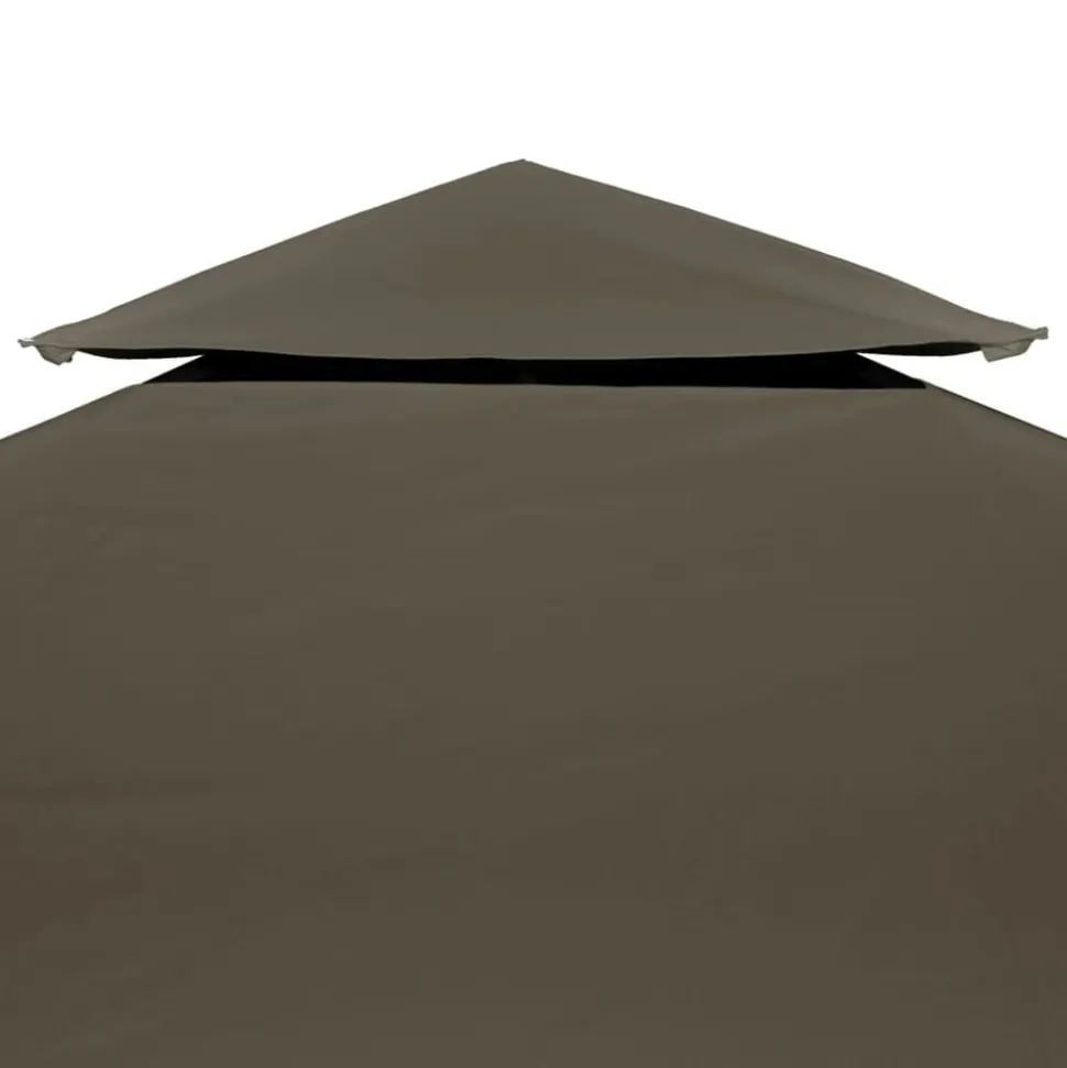 vidaXL Prieeldak 2-laags 310 g/m² 3x3m taupe