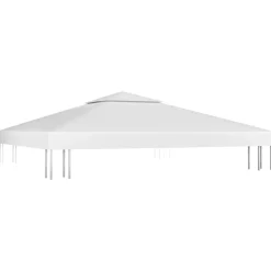 vidaXL Prieeldak 2-laags 310 g/m² 3x3 m wit