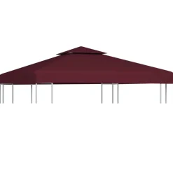 vidaXL Prieeldak 2-laags 3x3m 310 g/m² bordeaux