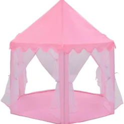 vidaXL Prinsessenspeeltent met 250 Ballen 133x140 cm roze