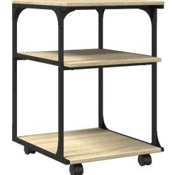 vidaXL Printerkastje 3-laags 43x48x64 cm bewerkt hout sonoma eiken