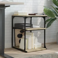vidaXL Printerkastje 3-laags 43x48x64 cm bewerkt hout sonoma eiken