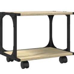 vidaXL Printerkastje 2-laags 41x28x33,5 cm hout sonoma eiken