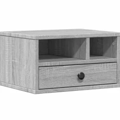 vidaXL Printerkastje 40x32x22,5 cm bewerkt hout grijs sonoma eiken