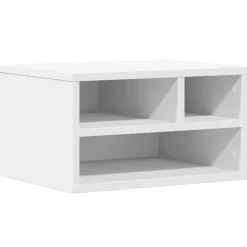 vidaXL Printerkastje 40x32x22,5 cm bewerkt hout wit