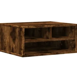 vidaXL Printerkastje 49x40x22,5 cm bewerkt hout gerookt eikenkleurig